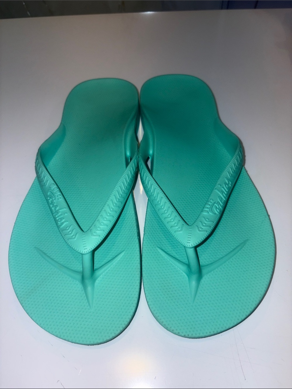 Mint Green Platform Flip Flops